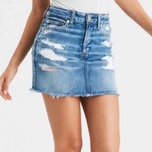 American Eagle | High Waisted Denim Mini Skirt "Hi Rise Skirt" Size 12